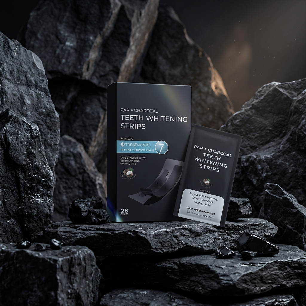 Freshora charcoal teeth whitening strips