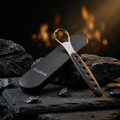 Freshora stainless steel tongue scraper with case